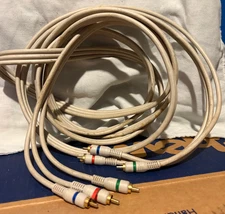 3 RCA Male to 3 RCA Male Audio Video Component Cable A/V TV DVD cable