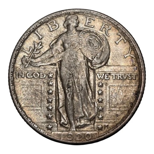 1920 P Standing Liberty Quarter Us Silver Coin Xf Philadelphia Mint