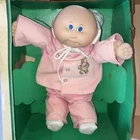 Vintage Coleco 3900 Cabbage Patch Kids Girl Doll, Blue Eyes Pink Outfit Shoes B5