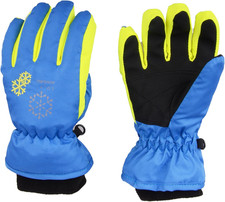 Kids Ski Snow Gloves Winter Cold Weather Windproof Warm Snowboard Sport Mittens