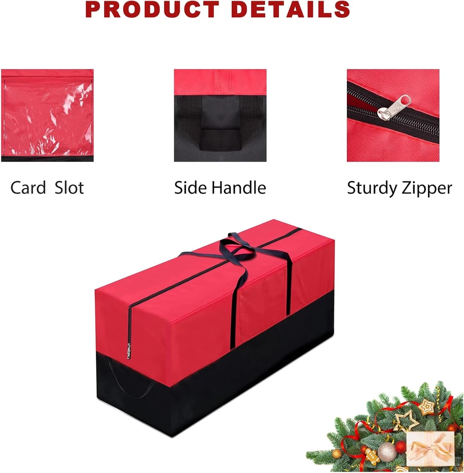 Bolsa de almacenamiento para árboles de Navidad, se adapta a árboles artificiales de 10 pies de altura - Holida de alta resistencia Foto 4 de 4