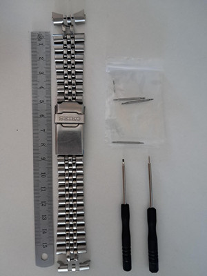 SEIKO 22mm Edelstahl Uhrenarmband Armband 44G1JZ, Länge 15,5mm