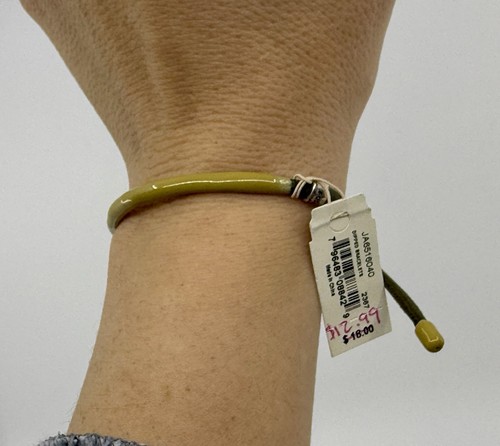 FOSSIL DIPPED Bracelet  Green And Yellow - Picture 4 of 7