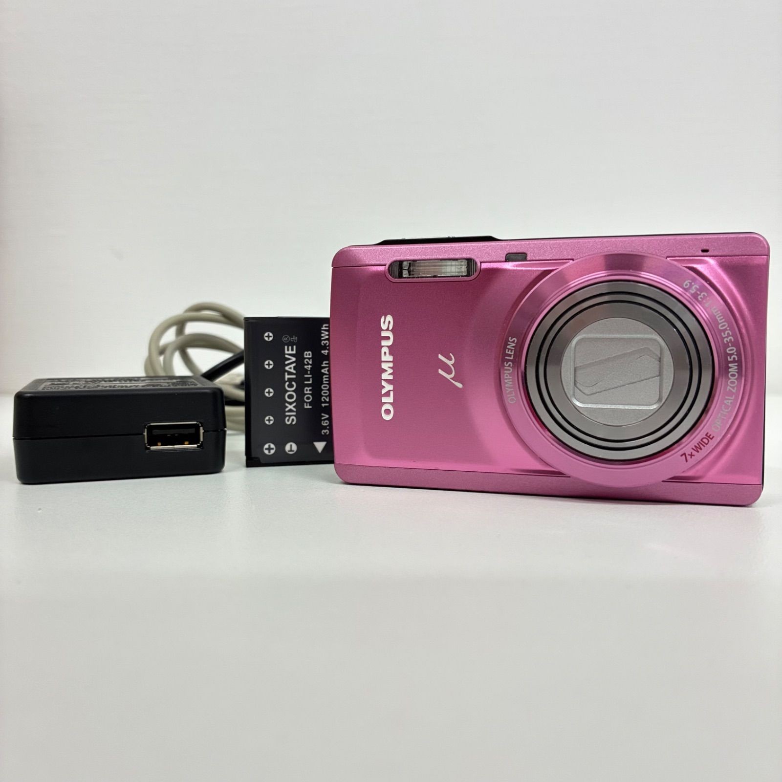 Excellent Condition OLYMPUS 7050 Olympus Mju Series Compact Digital Camera Pink