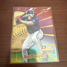 2025 Bowman's Best - Best Performances Insert Wyatt Langford #BP-4 Texas Rangers