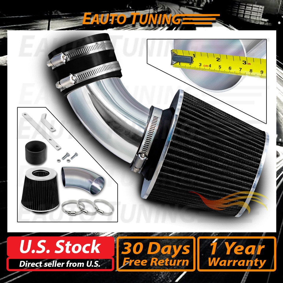 Short Ram Air Intake Kit + BLACK Filter for 00-05 Toyota RAV4 2.0L 2.4L L4
