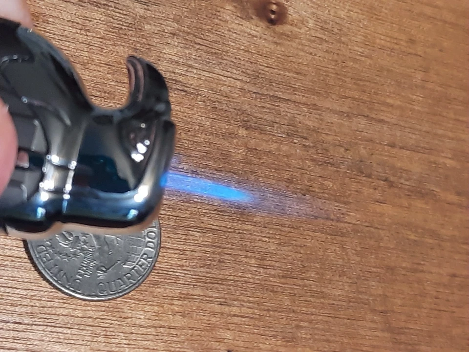 Vtg Lighter Lotof 6 Novelty Gun Metal American Eagle Torch Lights NoGuarantee M9 - Image 4 of 4