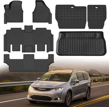 All Weather Car Floor Mats for Chrysler Pacifica 2017-2024 2025 Hybrid 7-Seater