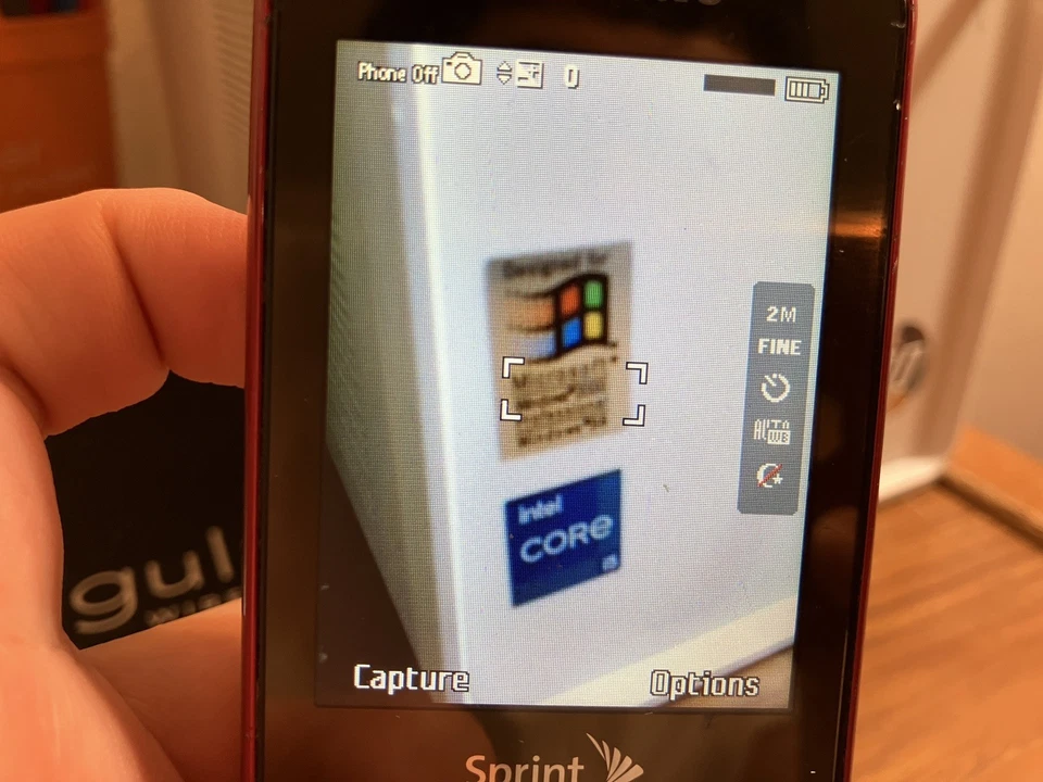 Teléfono Deslizante Retro Y2K Doble Deslizante Rosa Sprint Samsung Exclaim SPH-m550 Foto 4 de 4