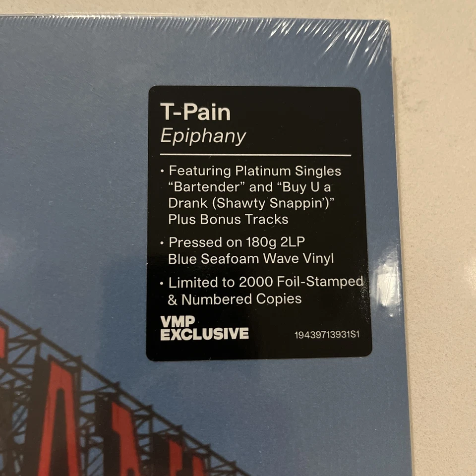 T-Pain Epiphany VMP 2LP Sky Blue Galaxy VMP RARE 2000 Copies NEW SEALED - Image 3 of 4