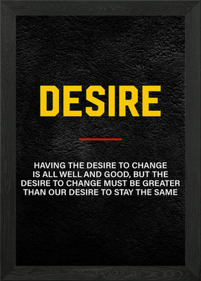 Desire Definition Gerahmtes Wandbild Poster Leinwanddruck Bild