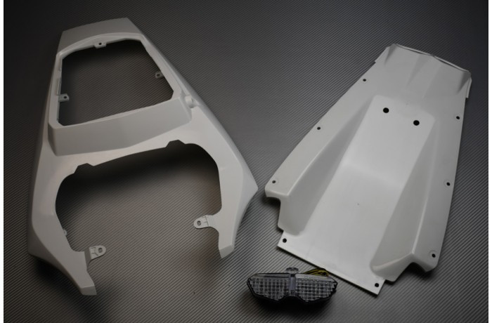 Carénage arrière brut et feu clair pour YAMAHA YZF R6 2003 2004