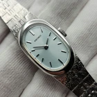 Seiko Ladies Vintage Silver Tone w/ Light Blue Dial Mechanical Watch 11-8309