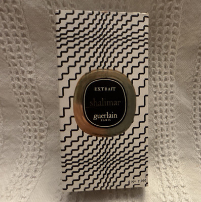 Vintage Guerlain Shalimar Extrait Fluid Perfume, Travel Size 1/4 oz MPN 7.090