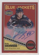 2019 O-Pee-Chee Platinum Retro Rookie Rainbow Red Kole Sherwood #R-63 Auto q2l