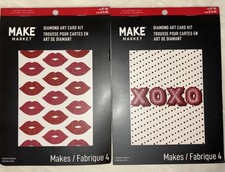 2 Diamond art card kits Valentine  s Day by Make Market
