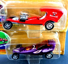 Johnny Lightning Bad Medicine and Cherry Bomb Wacky Dragsters 1996 Limited  RR