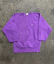 90s Vintage Champion Reverse Weave Purple Sweatshirt Pullover Large Men s