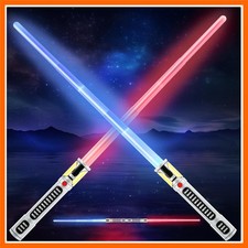 Light Up Sword, 2 Pack LED Toy Sword Extendable for Kids