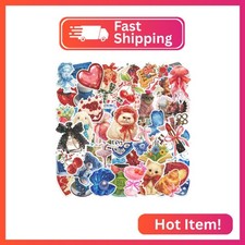 105PCS Coquette Stickers Pack, Cute Aesthetic Stickers, Small Coquette Sticker P