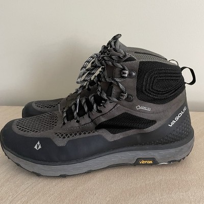Vasque Breeze LT GTX Hiking Boots Mens Size 9 Gray Black Gore-Tex Vibram 7376M