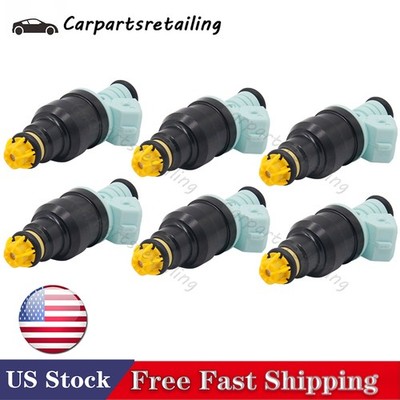 6x 4 Hole FJ292 Fuel Injectors 0280150415 For BMW 323i 325i 525i M3 Flow Matched
