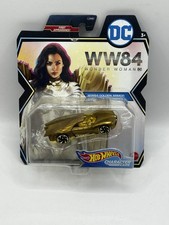 Hot Wheels WONDER WOMAN WW84 Character Cars DC Diecast Car Golden Armor Z22