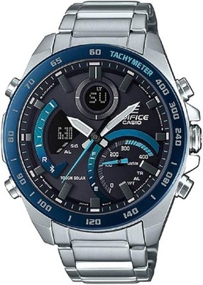 CASIO ECB-900DB-1B EDIFICE Tough Solar Chronograph Black Blue Watch new