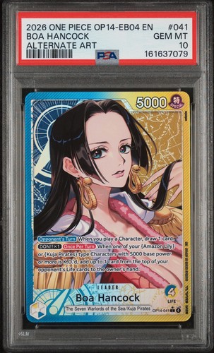 Boa Hancock (Alternate Art) graded PSA 10 for sale on eBay