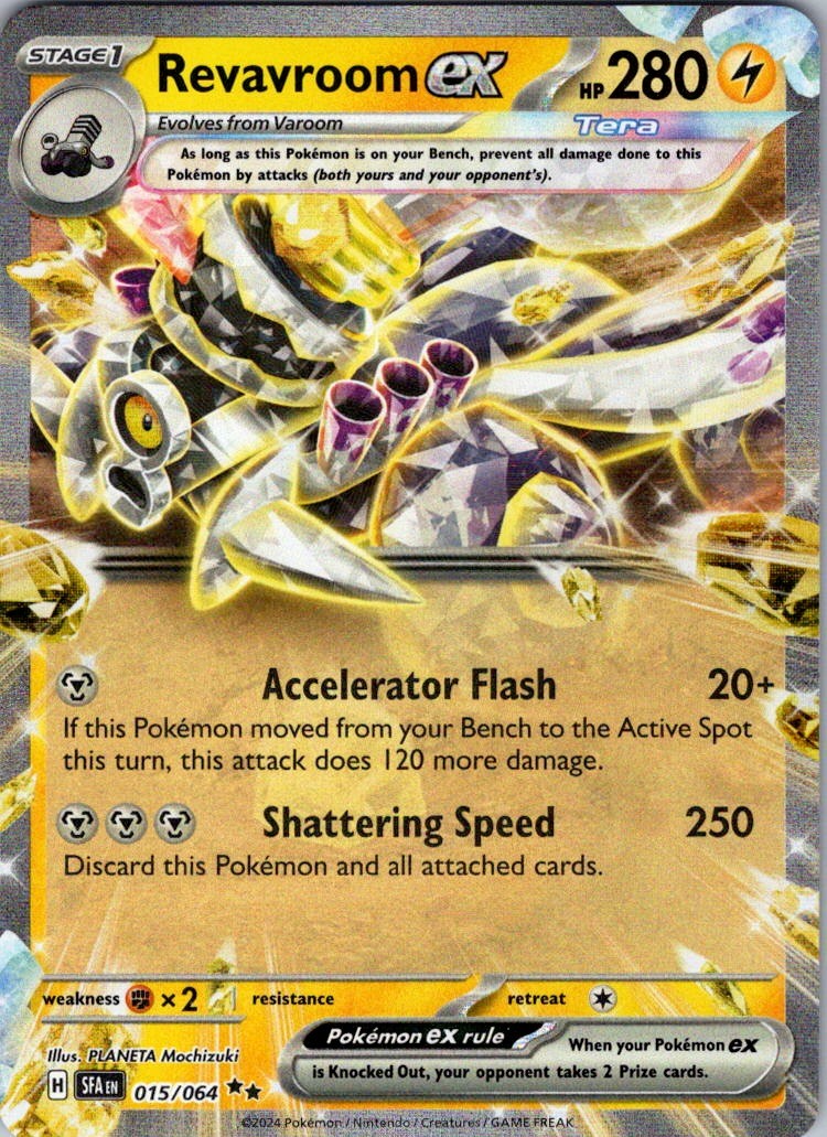 Revavroom ex 015/064 Double Rare Shrouded Fable Pokemon Holo Near Mint