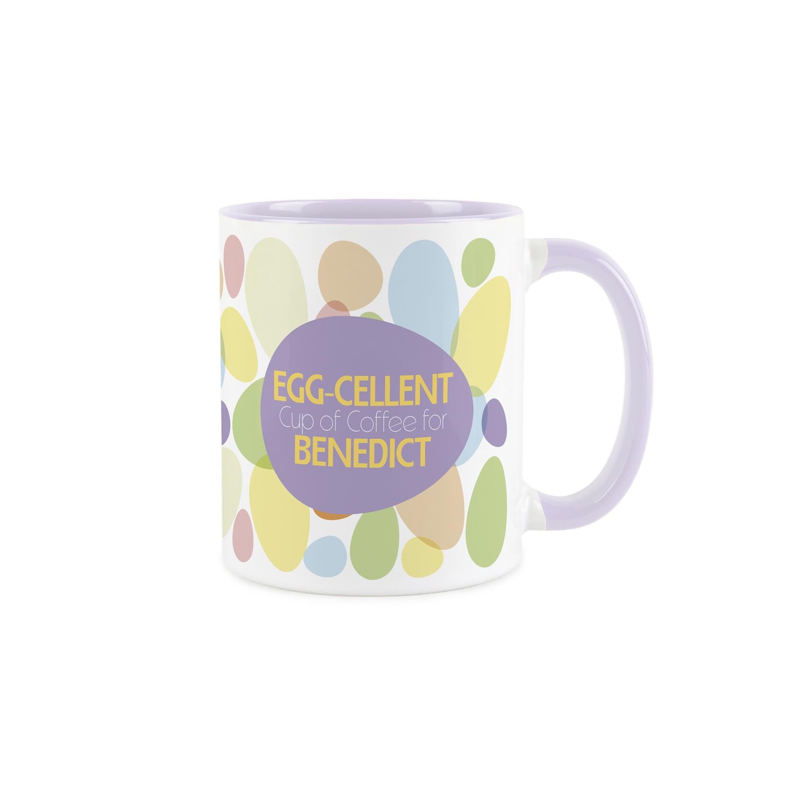 Colourful Easter Egg Coffee Mug - Personalised Novelty Ceramic Drinks Cup Gift