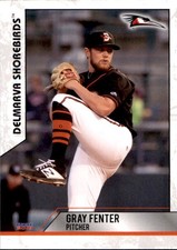2019 Delmarva Shorebirds Choice #9 Gray Fenter West Memphis Arkansas AR Card
