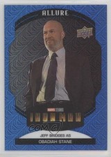 2022 Upper Deck Marvel Allure Blue Line 34/35 as Obadiah Stane Jeff Bridges gd1