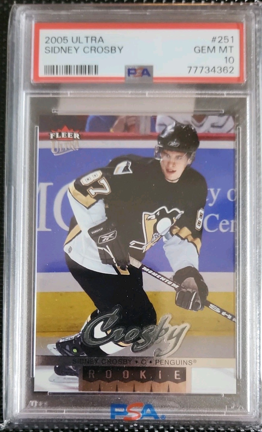 🔥🔥2005-06 Fleer Ultra Sidney Crosby (RC) #251 PSA 10 GEM MINT