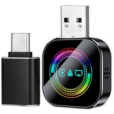 Auto Wireless Adapter: 3-in-1 Car Adapter Screen Mirroring - Converts Wired to