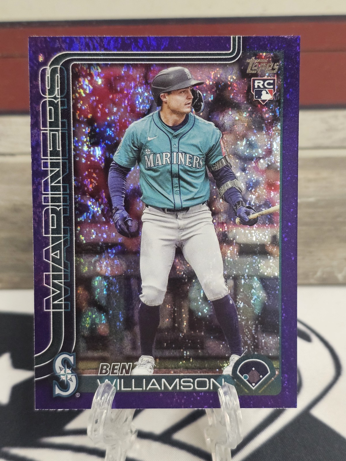 2025 Topps Update US130 Ben Williamson Purple Holo Foil /250 RC