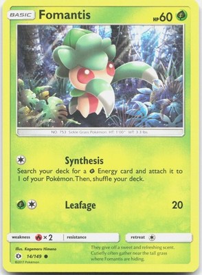 Fomantis Common SM Base Set 14/149 LP