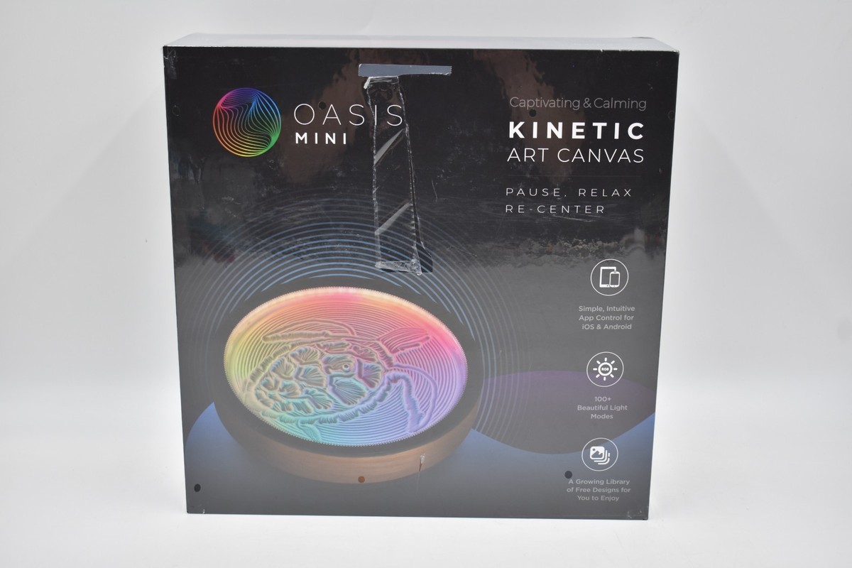 Oasis Mini Kinetic Sand Art Canvas RGB LED App Controlled 9” New