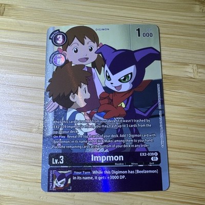 Digimon Impmon EX2-039 (Alternate Art) Foil Near Mint