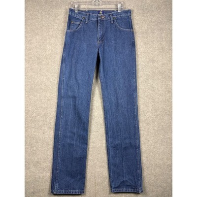 Wrangler 47MWZ Regular Fit Jeans Western Cowboy Cut 31x35 Blue Denim