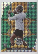 2022 Panini Mosaic Rookies Green Mosaic Prizm Chris Oladokun #365 0a2