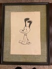 SNOOPY  1955 Drawing  with Schulz Signed Handwritten Letter--Unique Item — photo 1