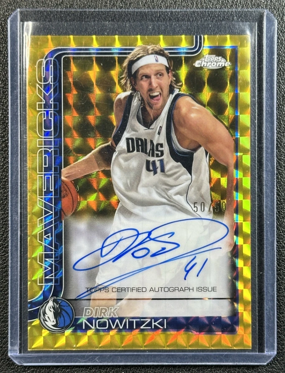 NBAカード Dirk Nowitzki ノビツキー サインカード 25枚限定 Topps Dirk Nowitzki Basketball Autographed Sports Trading Cards