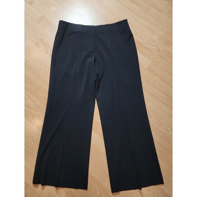 Giorgio Armani IT Size 50 XL 14/16 Stretch Wool Black Dress Pants Slacks Women 