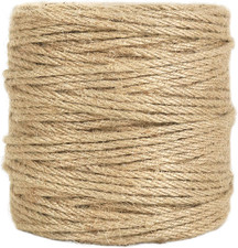 328 Feet 4Mm Jute Twine, Thick Twine Rope for Crafts, Gift Wrapping, Bundling, G