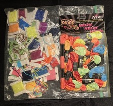 LOT OF NEON Embroidery Floss Thread Assorted HOT bright Colors variety pack