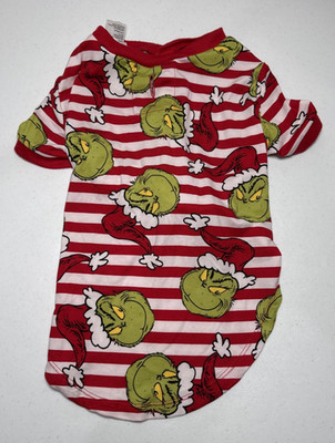 Dr. Seuss Grinch Matching Family Sleepwear Pet Pajama Dog Size Medium