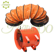 Ventilador extractor portátil de 12" ventilador de manguera de conducto de 32,8 pies 520 W 3300 r/min