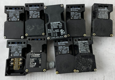 Schmersal AZ16 Safety Interlock Switch Lot 9pcs AZ16-02zvrk M16 IP67 Used Spares
