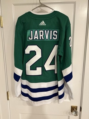 Seth Jarvis Carolina Hurricanes Whalers Jersey Green Adidas